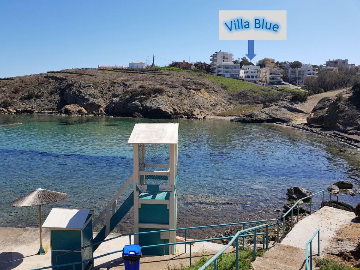 Villa Blue. Two Storey House, 100 Meters From Sea Rafina  Exterior photo